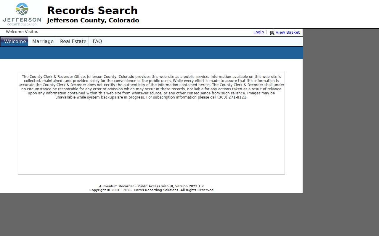 Jefferson County Clerk and Recorder land records portal