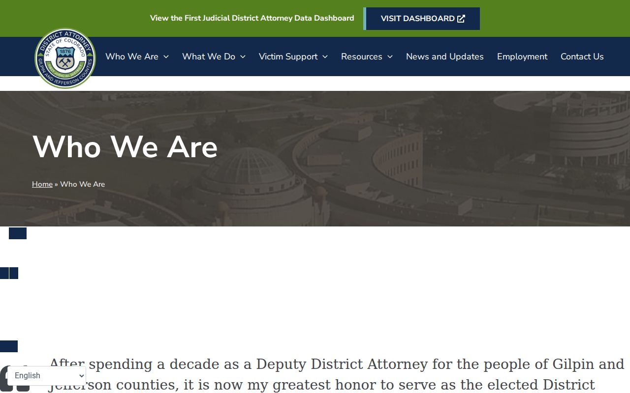 Jefferson County District Court First Judicial District Attorney office