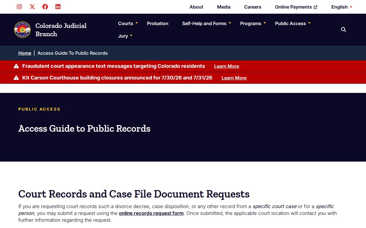 Jefferson County court records Judicial Branch access guide